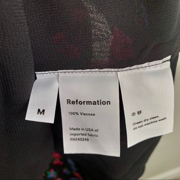 Reformation Eveleigh Wrap Minidress Brittany New - Picture 6 of 7